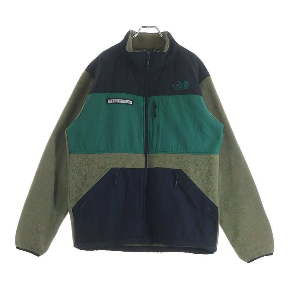 THE NORTH FACE(ザノースフェイス) STEEP TECH ZIP FLEECE スティープ テック ジップアップフリースジャケット グリーン/ブラック NA62001