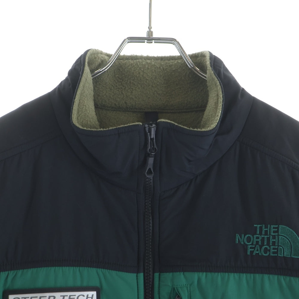 THE NORTH FACE(ザノースフェイス) STEEP TECH ZIP FLEECE スティープ テック ジップアップフリースジャケット グリーン/ブラック NA62001