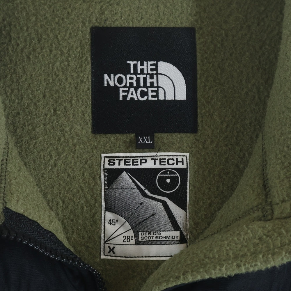THE NORTH FACE(ザノースフェイス) STEEP TECH ZIP FLEECE スティープ テック ジップアップフリースジャケット グリーン/ブラック NA62001