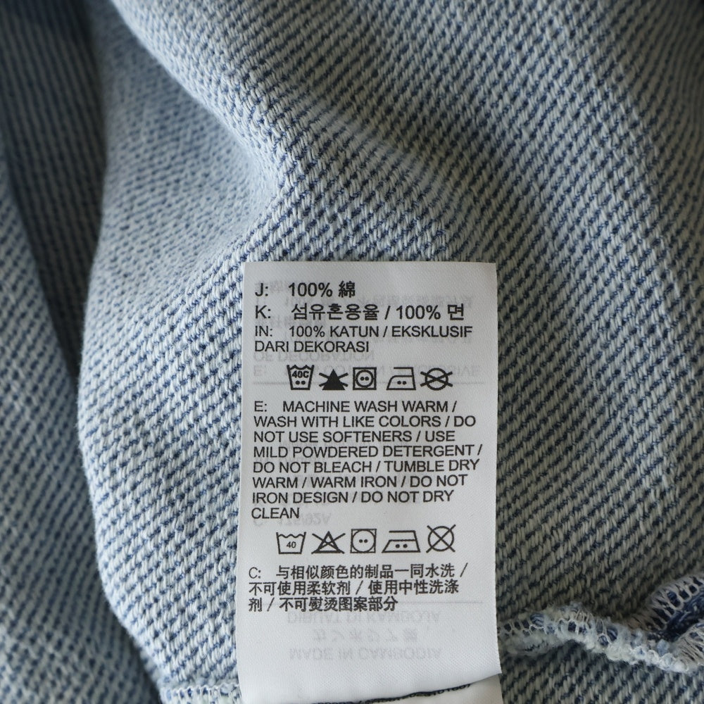 NIKE(ナイキ) ×DRAKE NOCTA OPAL LILY PAD DENIM SHIRT ドレイク ノクタ オパールリリー パッド 長袖デニムシャツ インディゴ FZ3260-486