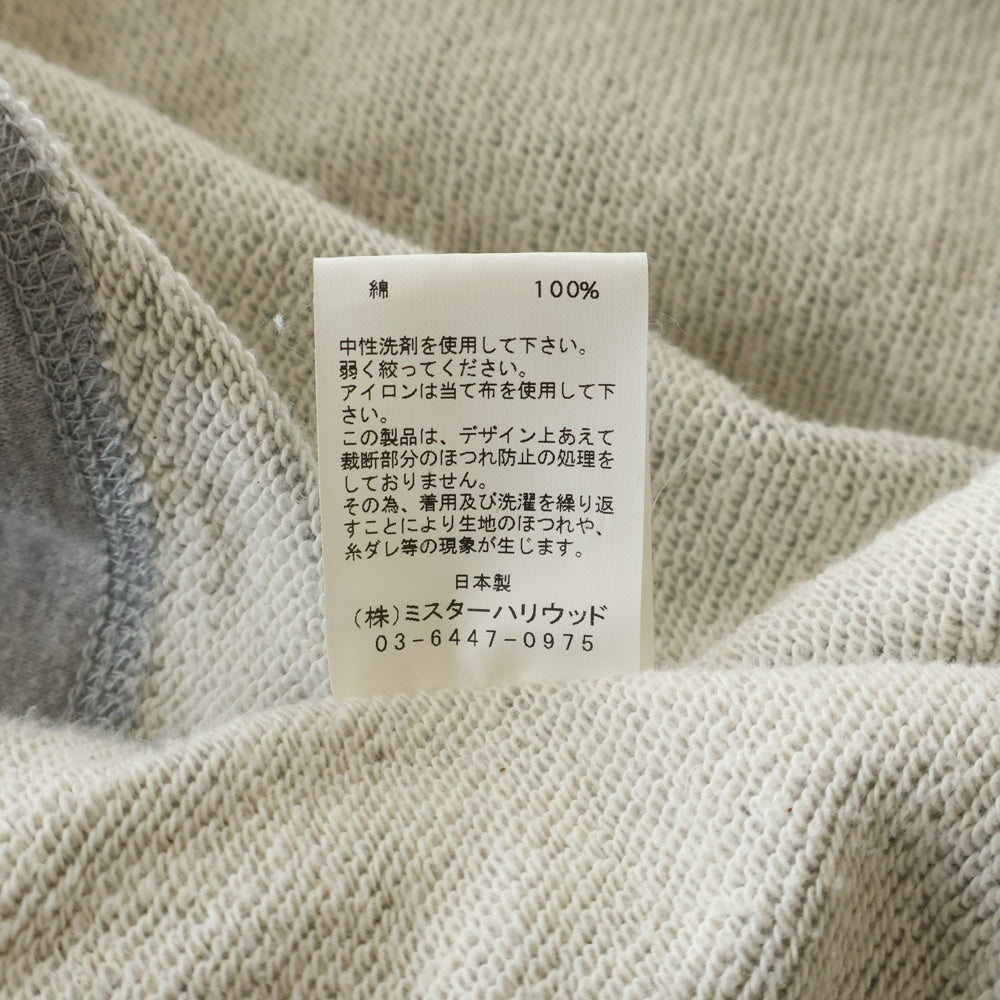 N.HOOLYWOOD(エヌハリウッド) JERSEY CARDIGAN ジャージ コットンスウェットカーディガン グレー 182-CS22-046