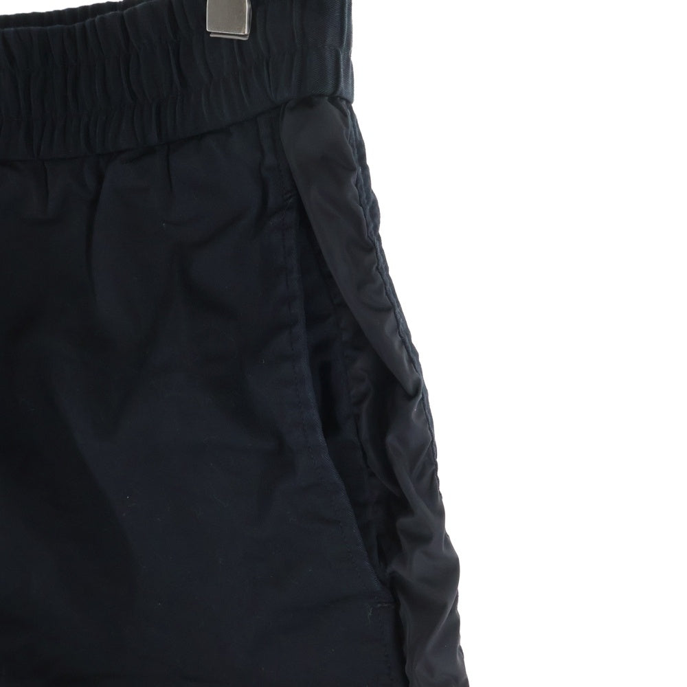 MONCLER(モンクレール) 21SS PANTALONE サイドナイロン切り替え コットンハーフパンツ ショーツ ブラック G10912B71900 57448