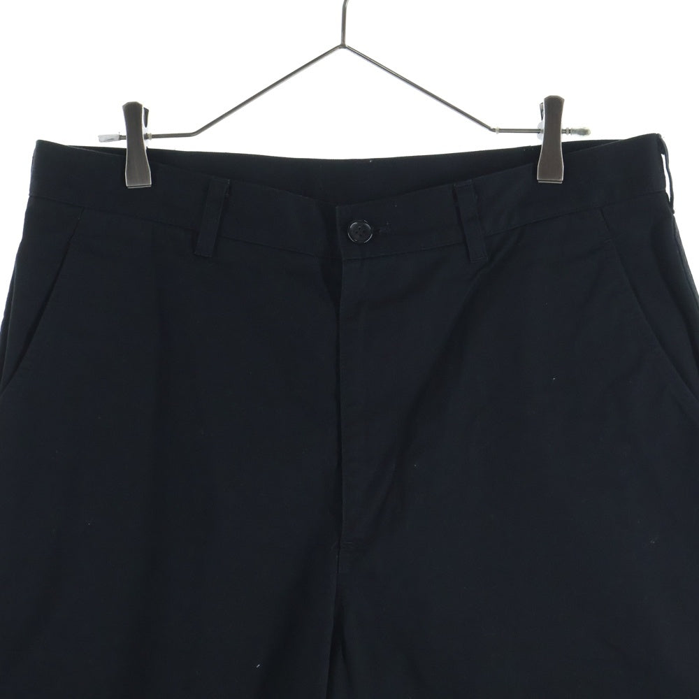 COMME des GARCONS HOMME(コムデギャルソンオム) 21SS AD2020 コットンクロップド ジップフライ テーパードパンツ ブラック HG-P014