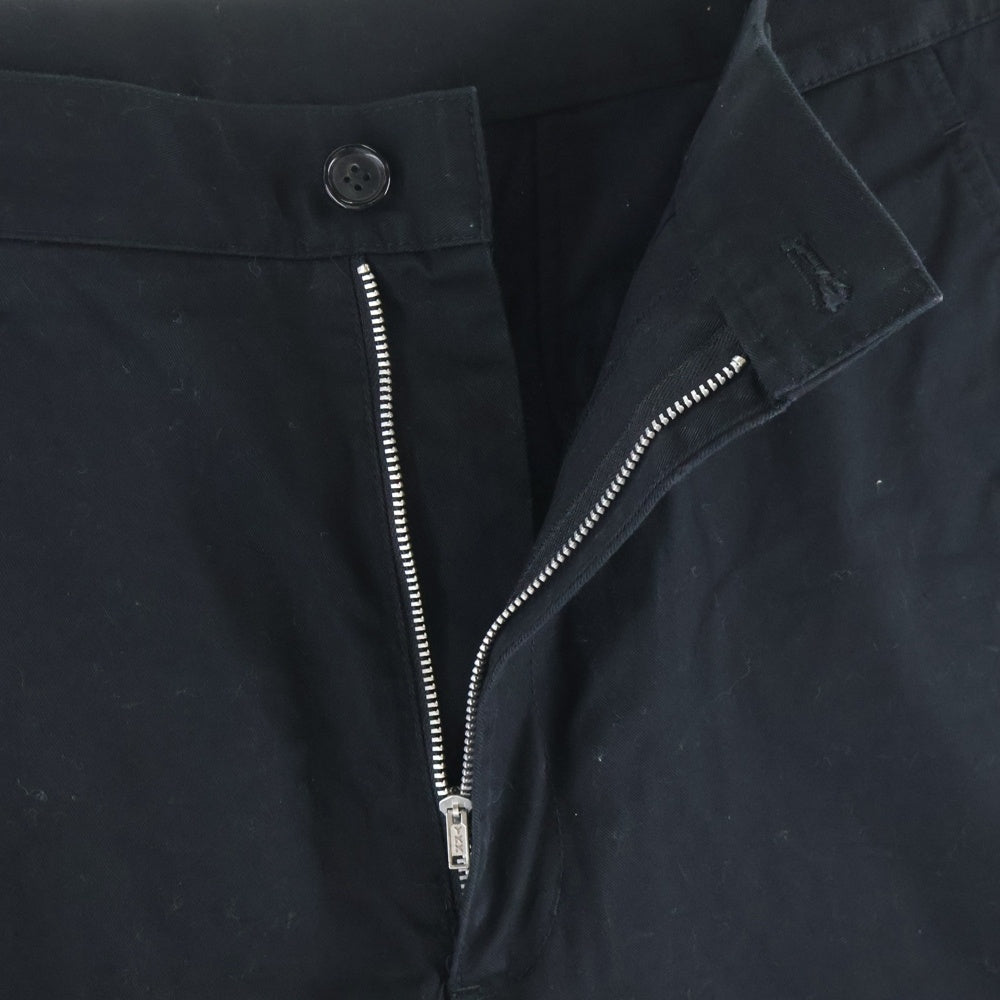 COMME des GARCONS HOMME(コムデギャルソンオム) 21SS AD2020 コットンクロップド ジップフライ テーパードパンツ ブラック HG-P014