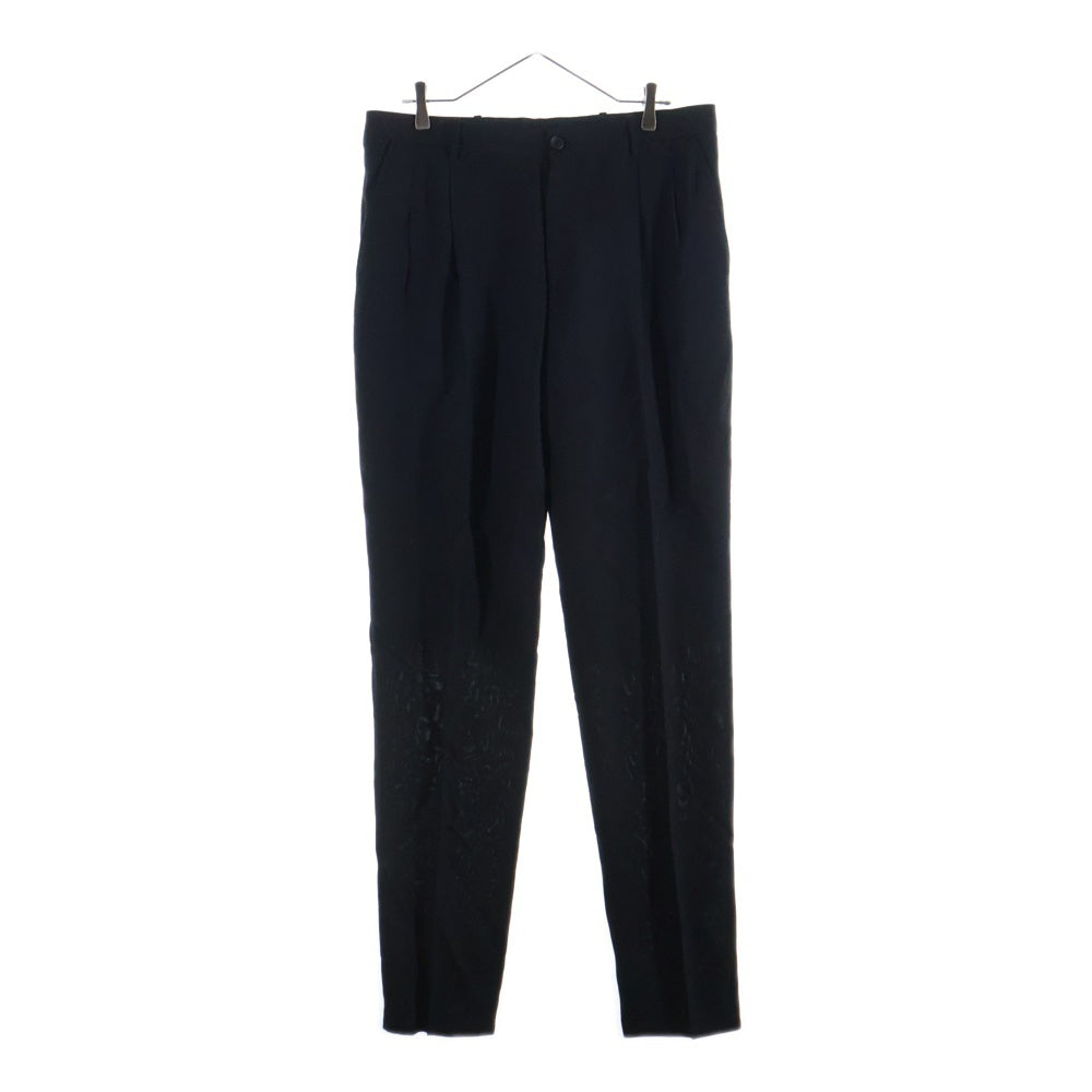 BALENCIAGA(バレンシアガ) レーヨン混 2タック ウールスラックスパンツ ブラック 314089 TKD07