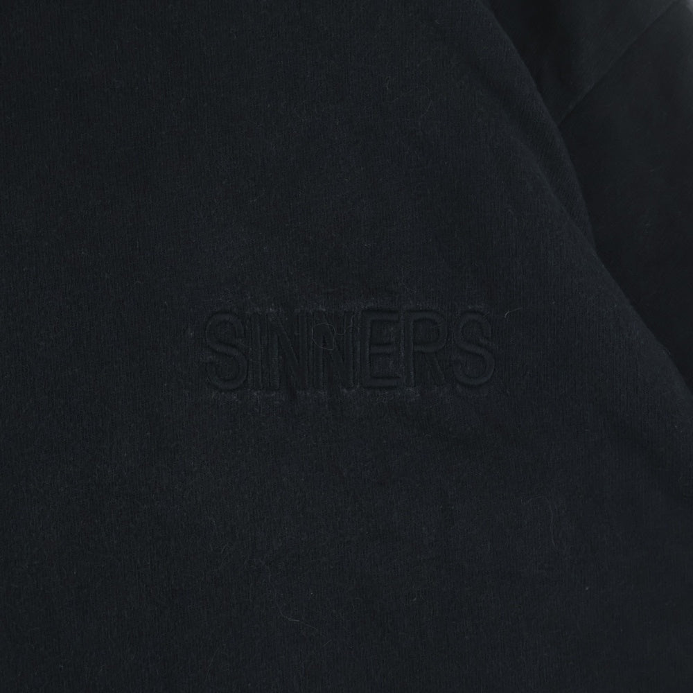 BALENCIAGA(バレンシアガ) 18SS SINNERS TEE シナー 刺? オーバーサイズ コットン 半袖Tシャツ ブラック 489862 TBV44