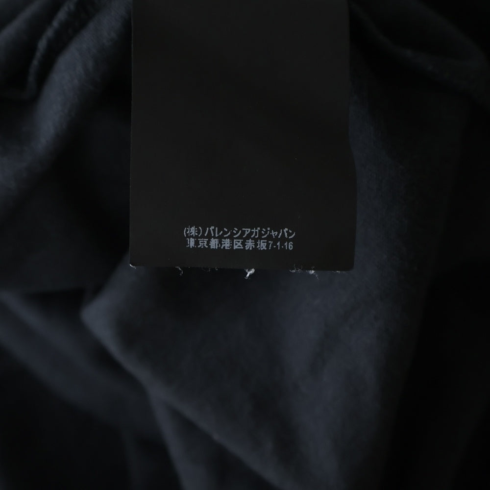 BALENCIAGA(バレンシアガ) 18SS SINNERS TEE シナー 刺? オーバーサイズ コットン 半袖Tシャツ ブラック 489862 TBV44