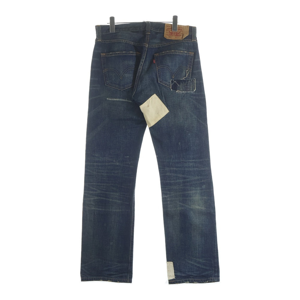 Levi's(リーバイス) 00S-10S 栄光商事 リペアリメイク加工 ボタンフライ 5ポケット デニムパンツ インディゴ