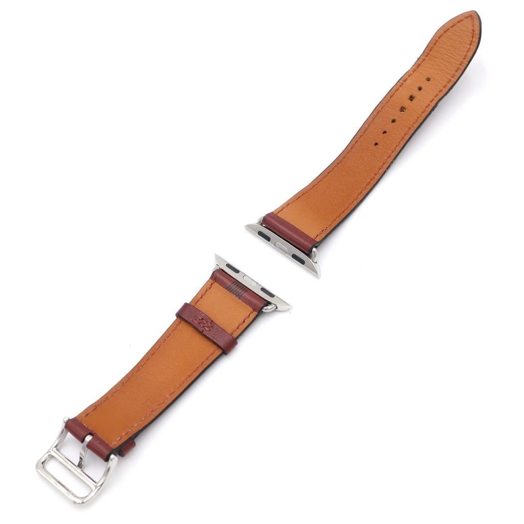 HERMES(エルメス) ルージュ アップルウォッチ レザーバンド Z刻印 ブラウン