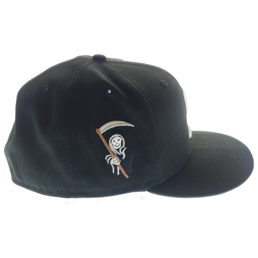 SUPREME(シュプリーム) 25AW ×NEW ERA Reaper S Logo Cap ニューエラ リーパー Sロゴ 6パネル ベースボールキャップ 帽子 ブラック