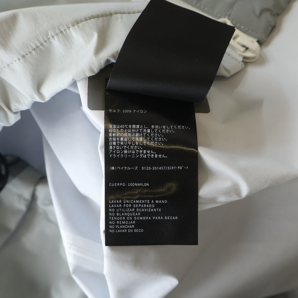 KITH(キス) 25SS Xander 3L Rain Jacket ザンダー レイン ナイロンジャケット グレー/ホワイト KHM010804