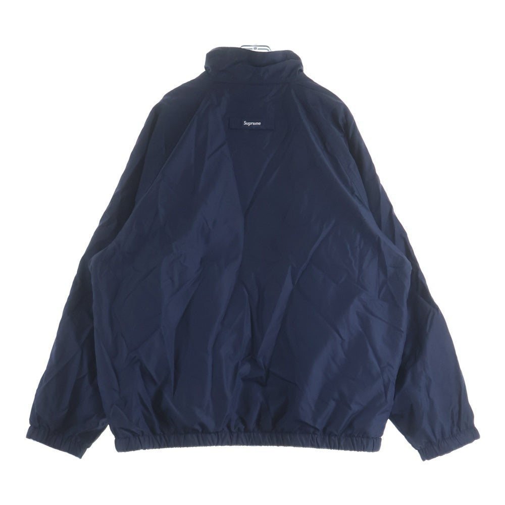 SUPREME(シュプリーム) 25AW Polartec Reversible Track Jacket ボックスロゴエンブロイダリー ポーラテック ボア ナイロン リバーシブル トラック ジャケット ネイビー/ブルー