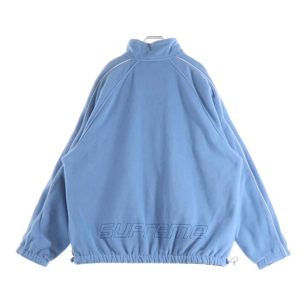 SUPREME(シュプリーム) 25AW Polartec Reversible Track Jacket ボックスロゴエンブロイダリー ポーラテック ボア ナイロン リバーシブル トラック ジャケット ネイビー/ブルー