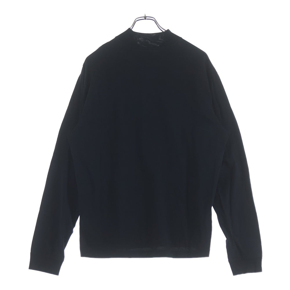 Acne Studios(アクネ ストゥディオズ) モックネック コットン 長袖Tシャツ カットソー ブラック FN-MN-TSHI000212