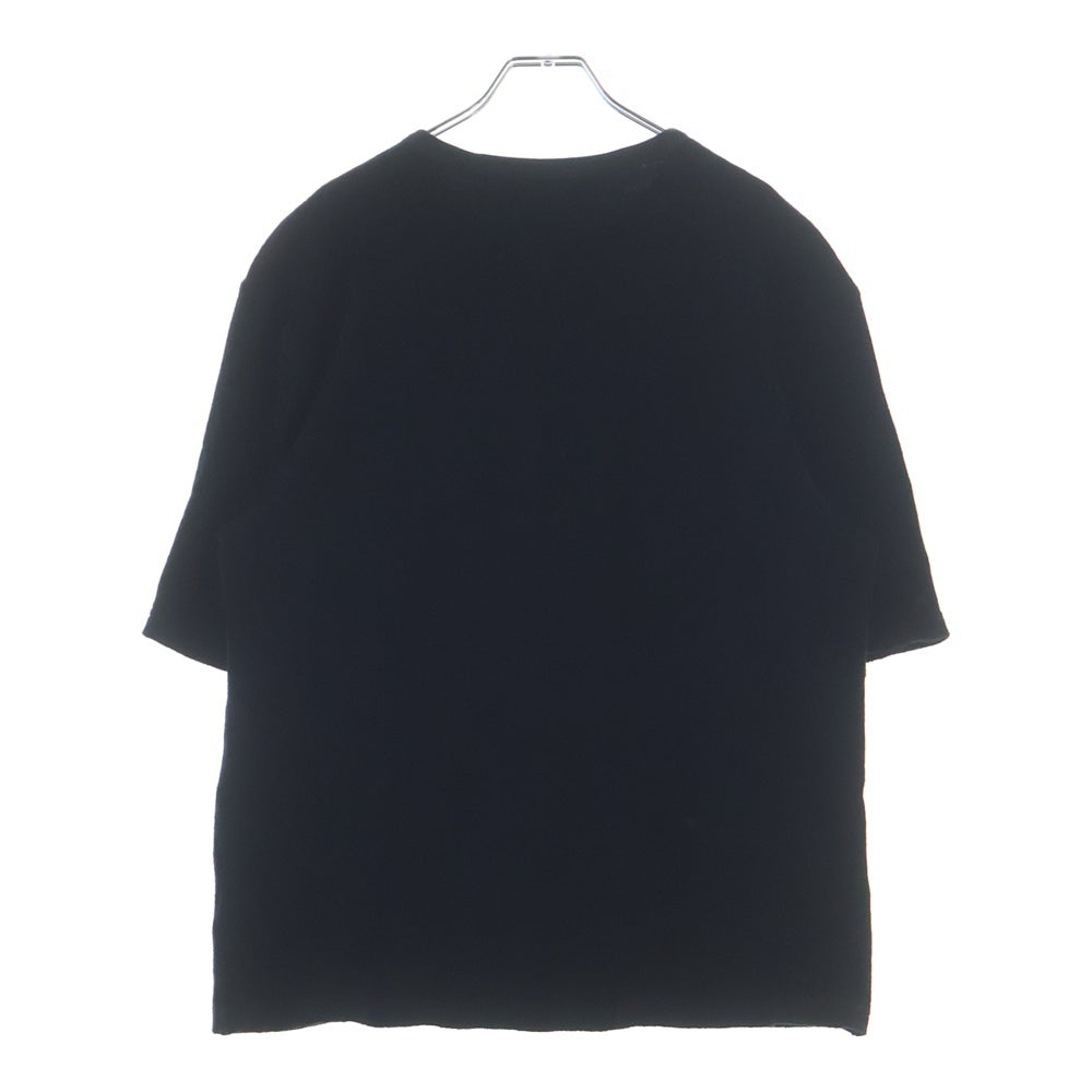 BOTTEGA VENETA(ボッテガヴェネタ) ヘンリーネック パイル地 半袖Tシャツ カットソー ブラック 656849 V0UE0