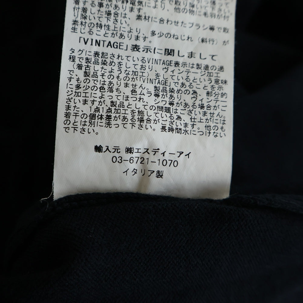 Gran Sasso(グランサッソ) 12ゲージ タートルネック コットンニット セーター ブラック 58161 18120