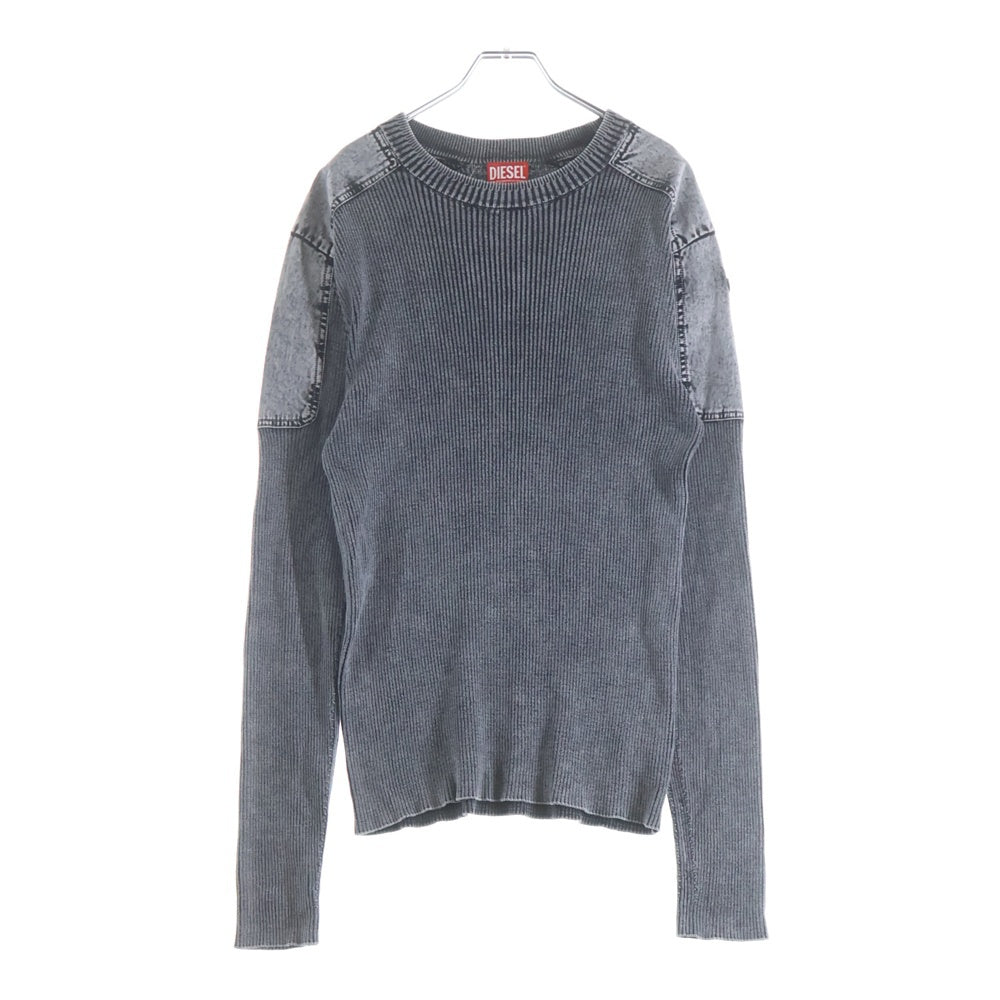 DIESEL(ディーゼル) 25SS K-MARTIN ケーマーティン コットンリブニット セーター グレー A16867 0QMAN