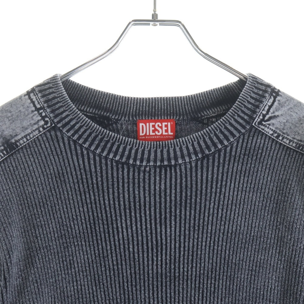 DIESEL(ディーゼル) 25SS K-MARTIN ケーマーティン コットンリブニット セーター グレー A16867 0QMAN