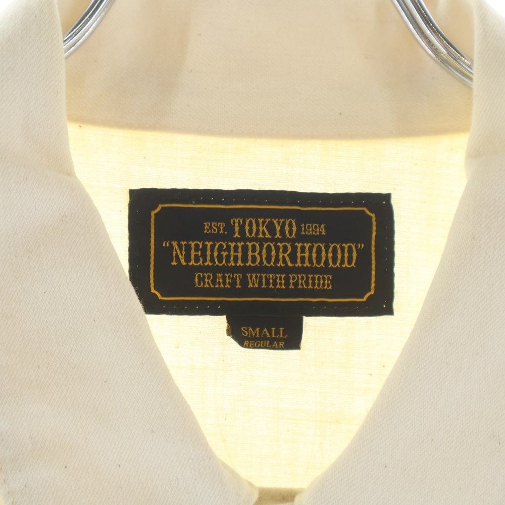 NEIGHBORHOOD(ネイバーフッド) 17AW HUSTLAS/C-JKT ボタンフライデニムカバーオール ホワイト 172ARNH-JKM02