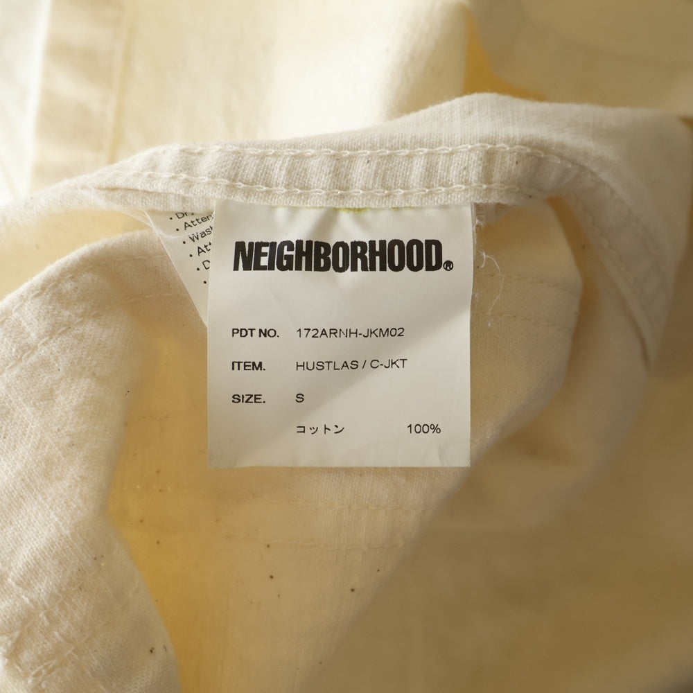 NEIGHBORHOOD(ネイバーフッド) 17AW HUSTLAS/C-JKT ボタンフライデニムカバーオール ホワイト 172ARNH-JKM02