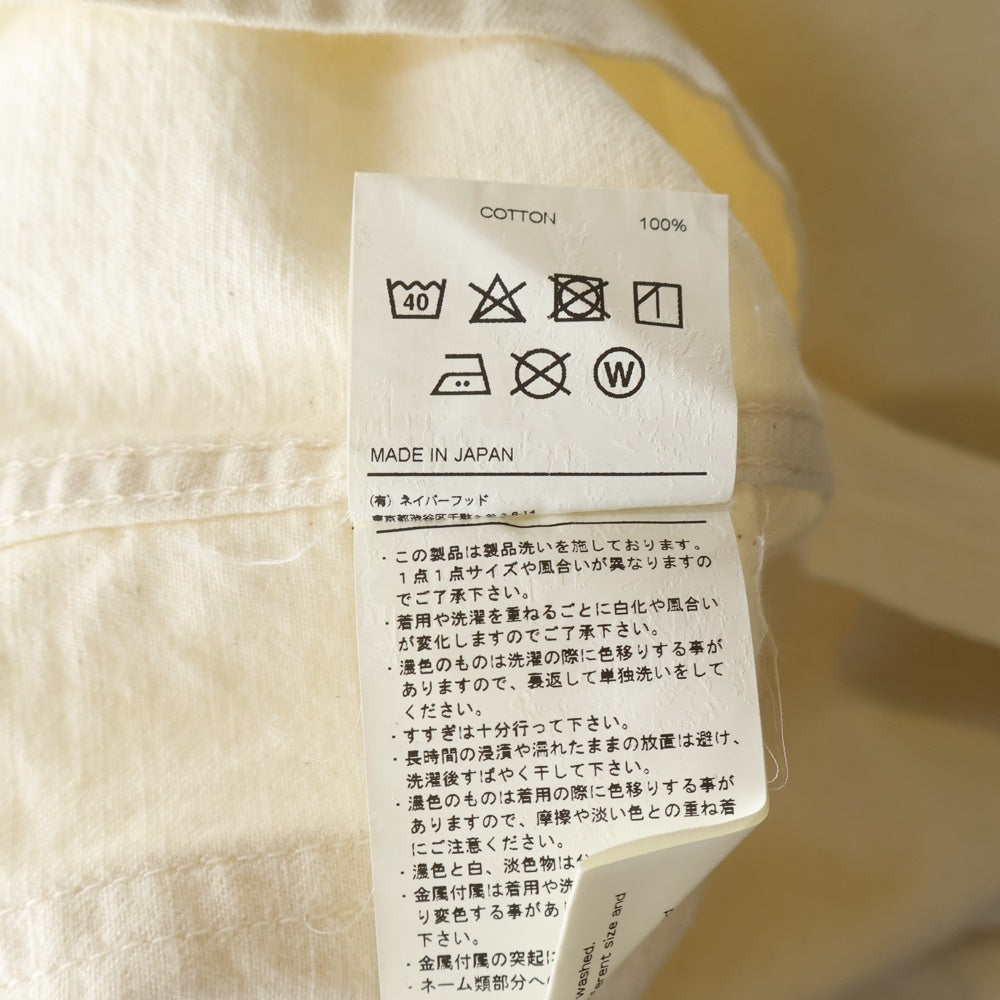 NEIGHBORHOOD(ネイバーフッド) 17AW HUSTLAS/C-JKT ボタンフライデニムカバーオール ホワイト 172ARNH-JKM02