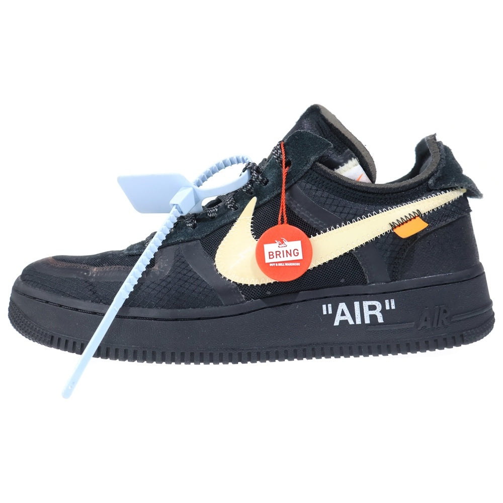 NIKE(ナイキ) ×OFF-WHITE THE 10 AIR FORCE 1 LOW オフホワイト ザテン エアフォース ローカットスニーカー ブラック US9/27cm AO4606-001