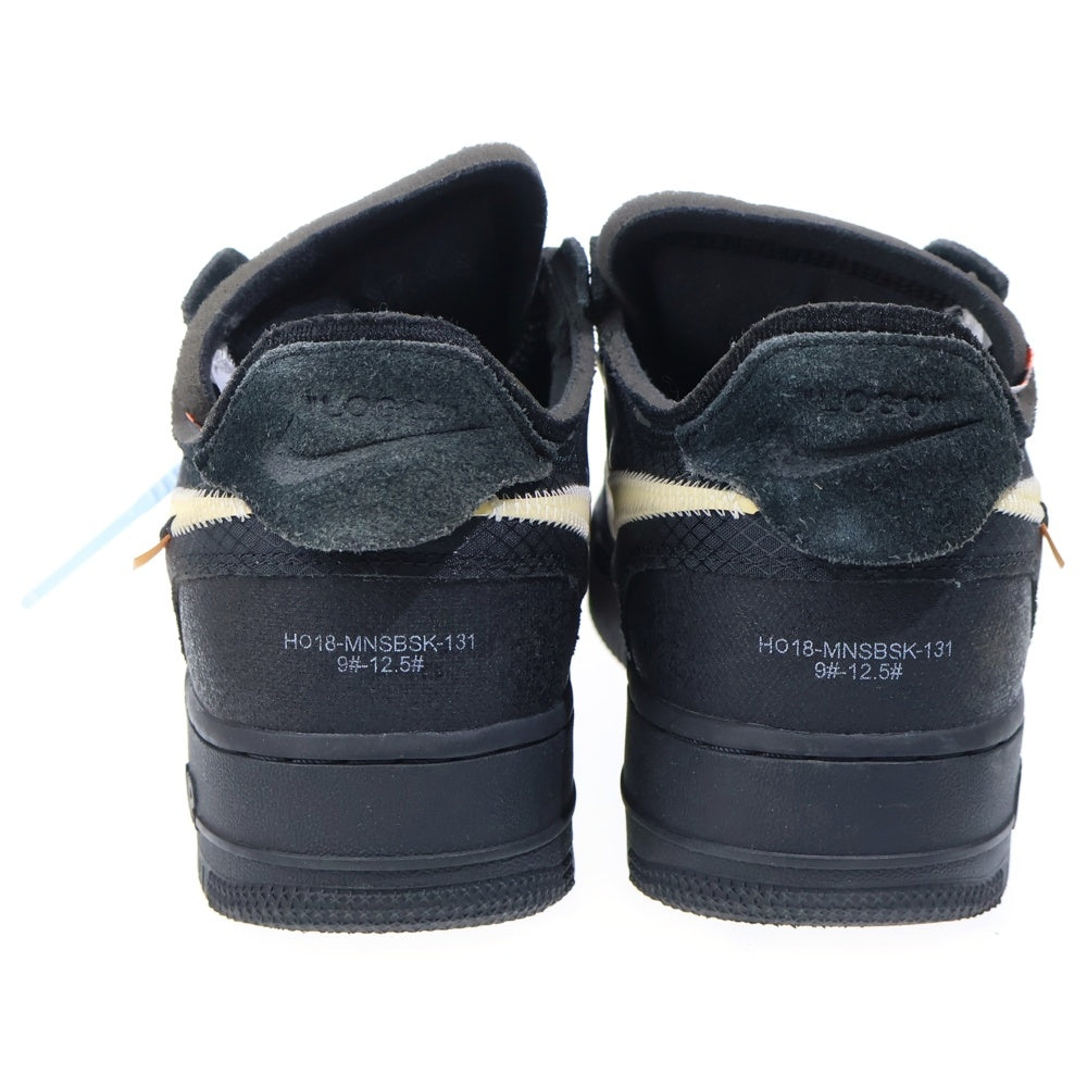 NIKE(ナイキ) ×OFF-WHITE THE 10 AIR FORCE 1 LOW オフホワイト ザテン エアフォース ローカットスニーカー ブラック US9/27cm AO4606-001