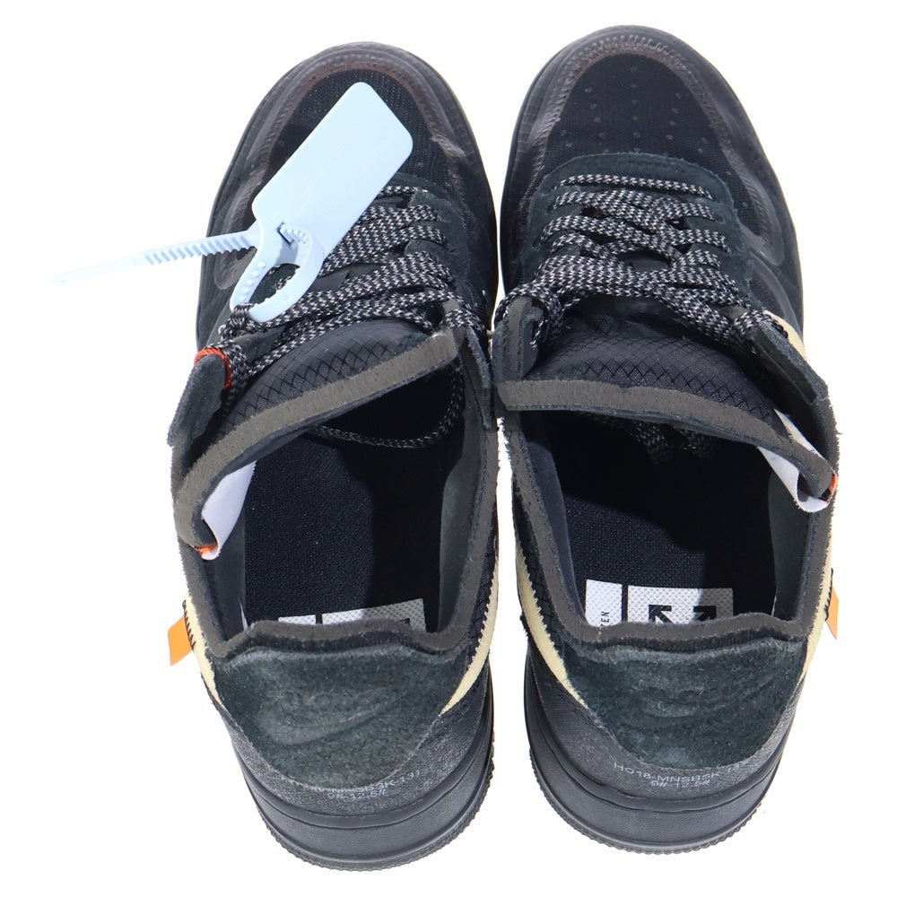 NIKE(ナイキ) ×OFF-WHITE THE 10 AIR FORCE 1 LOW オフホワイト ザテン エアフォース ローカットスニーカー ブラック US9/27cm AO4606-001