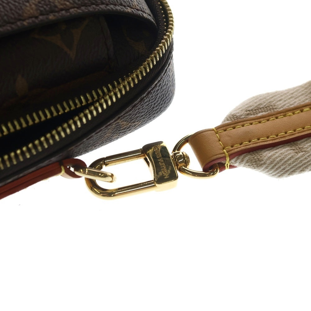LOUIS VUITTON(ルイヴィトン) ×NIGO モノグラム ストライプ ダブル フォン ショルダーバッグ ブラウン M81005 RFID
