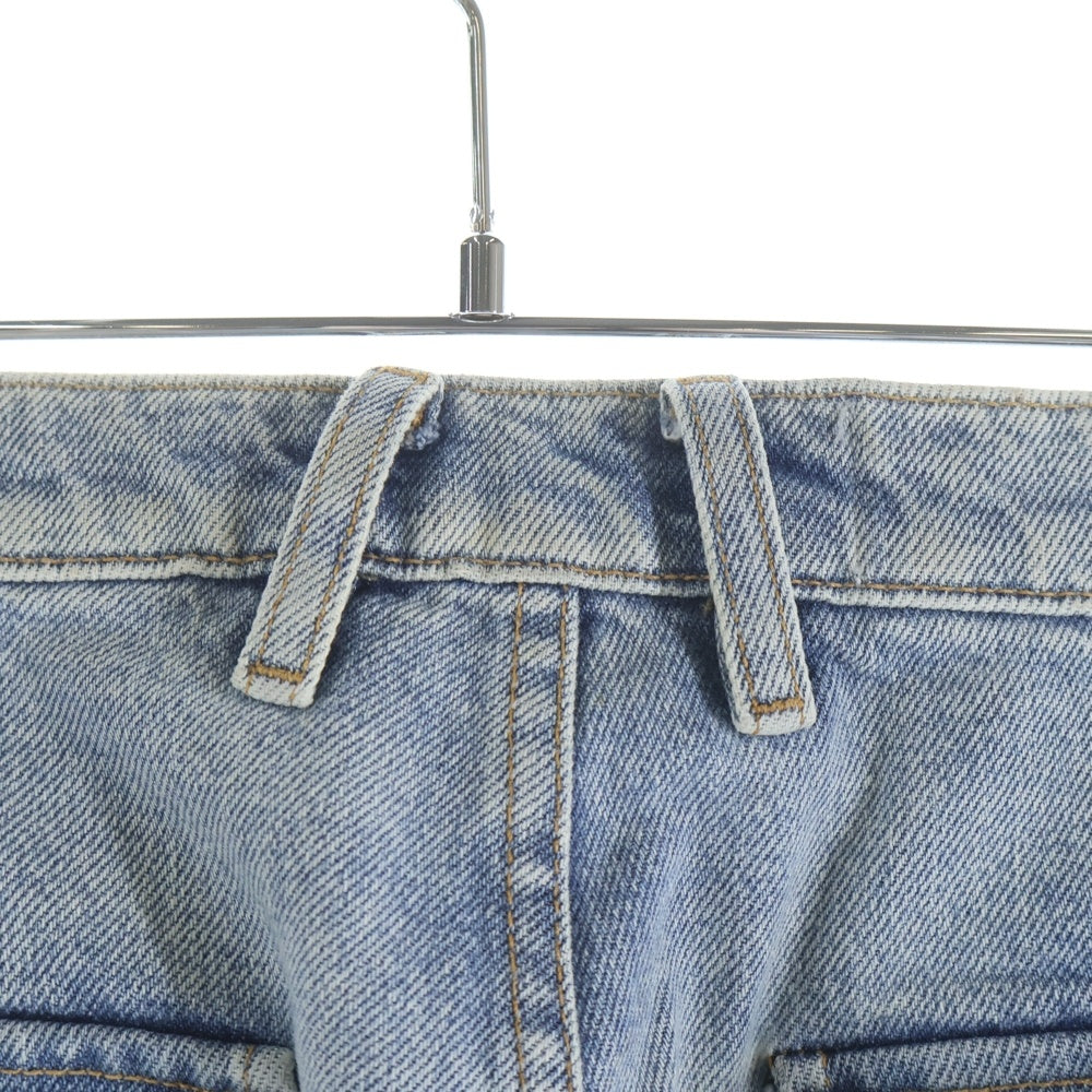RHUDE(ルード) REZA DENIM DOUBLE KNEE PANT レザ ダブルニー ジップフライ デニムパンツ インディゴ
