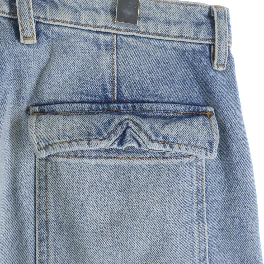 RHUDE(ルード) REZA DENIM DOUBLE KNEE PANT レザ ダブルニー ジップフライ デニムパンツ インディゴ