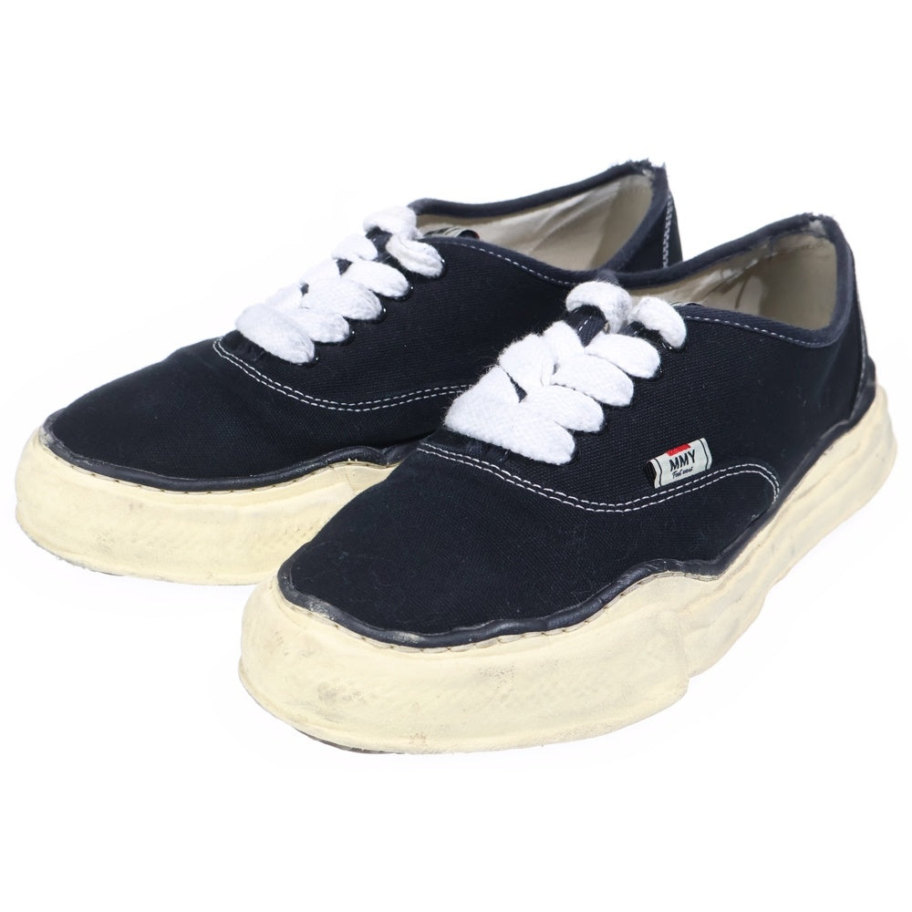 MAISON MIHARAYASUHIRO(メゾンミハラヤスヒロ) BAKER VINTAGE-LIKE OG SOLE CANVAS LOW-TOP SNEAKER ベーカー ヴィンテージライク OGソール キャンバス ローカットスニーカー ブラック A09FW735