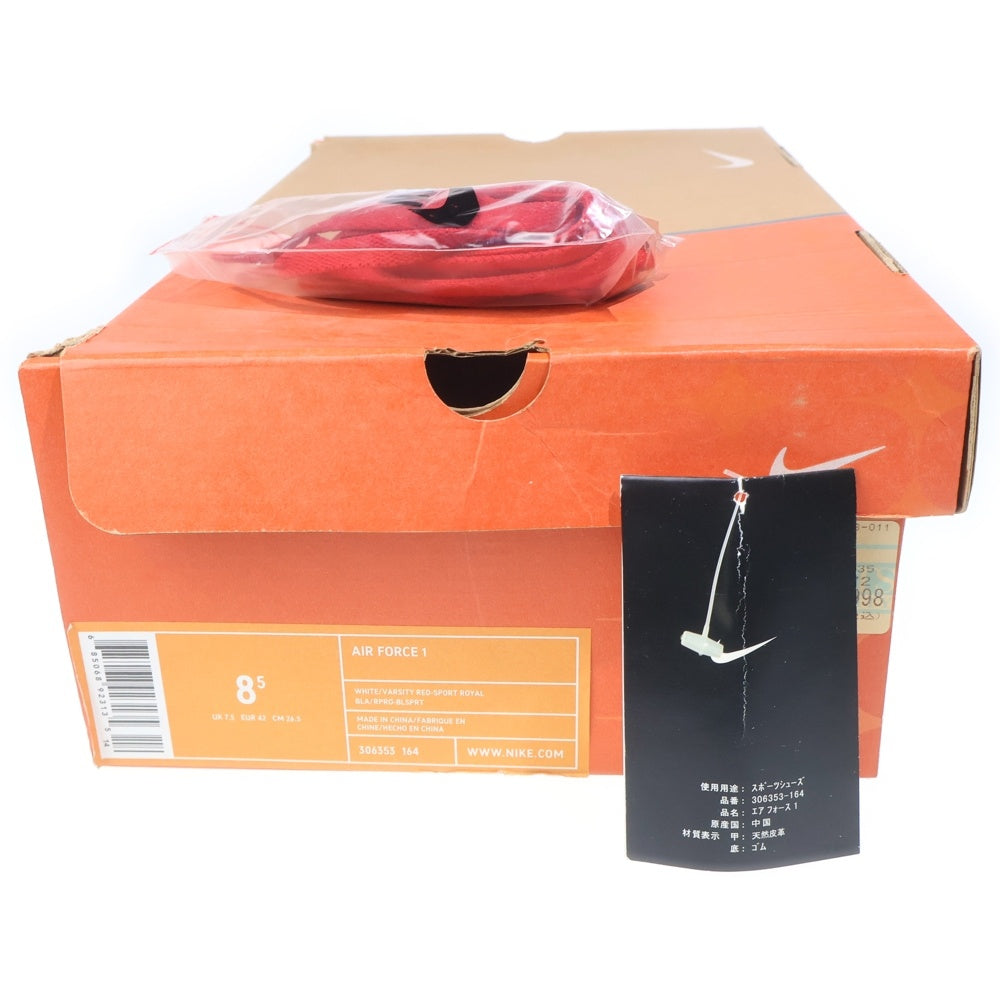 NIKE(ナイキ) 【観賞用 2004年製】 AIR FORCE 1 LOW INDEPENDENCE DAY エアフォース1 インディペンデンスデイ ローカットスニーカー ブルー/ホワイト US8.5/26.5cm 306353-164