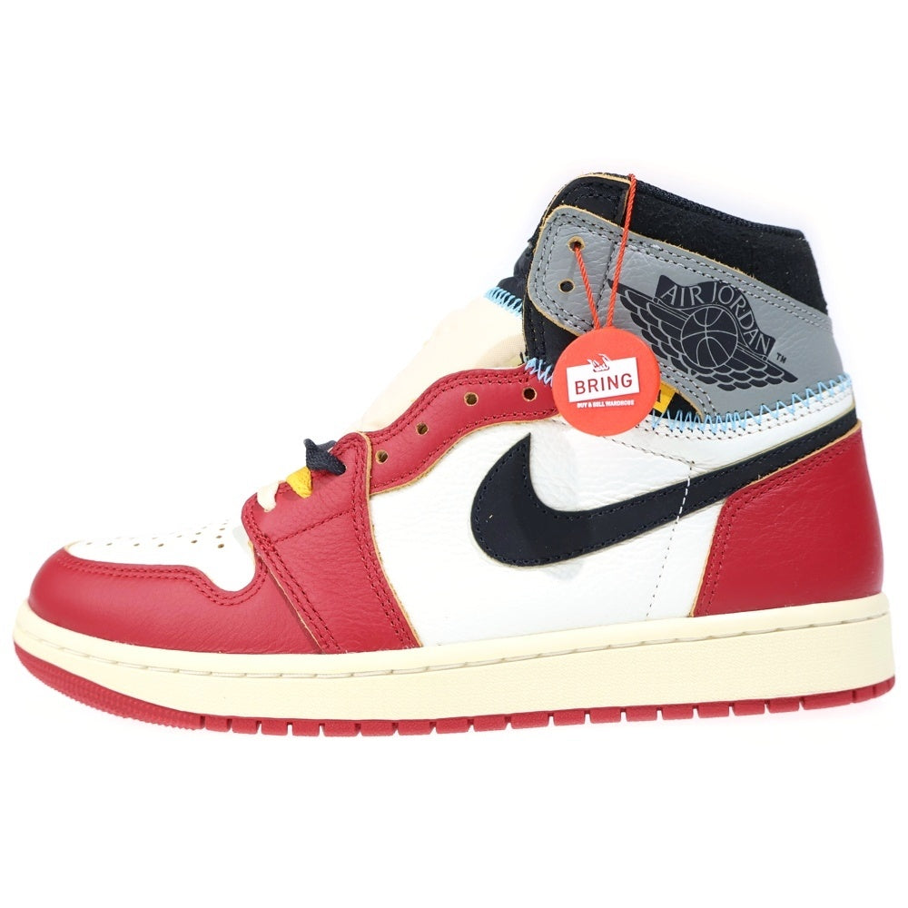NIKE(ナイキ) ×UNION AIR JORDAN 1 RETRO HIGH OG Chicago ユニオン エアジョーダン1 シカゴ ハイカットスニーカー レッド/ホワイト US9/27cm HV8563-600