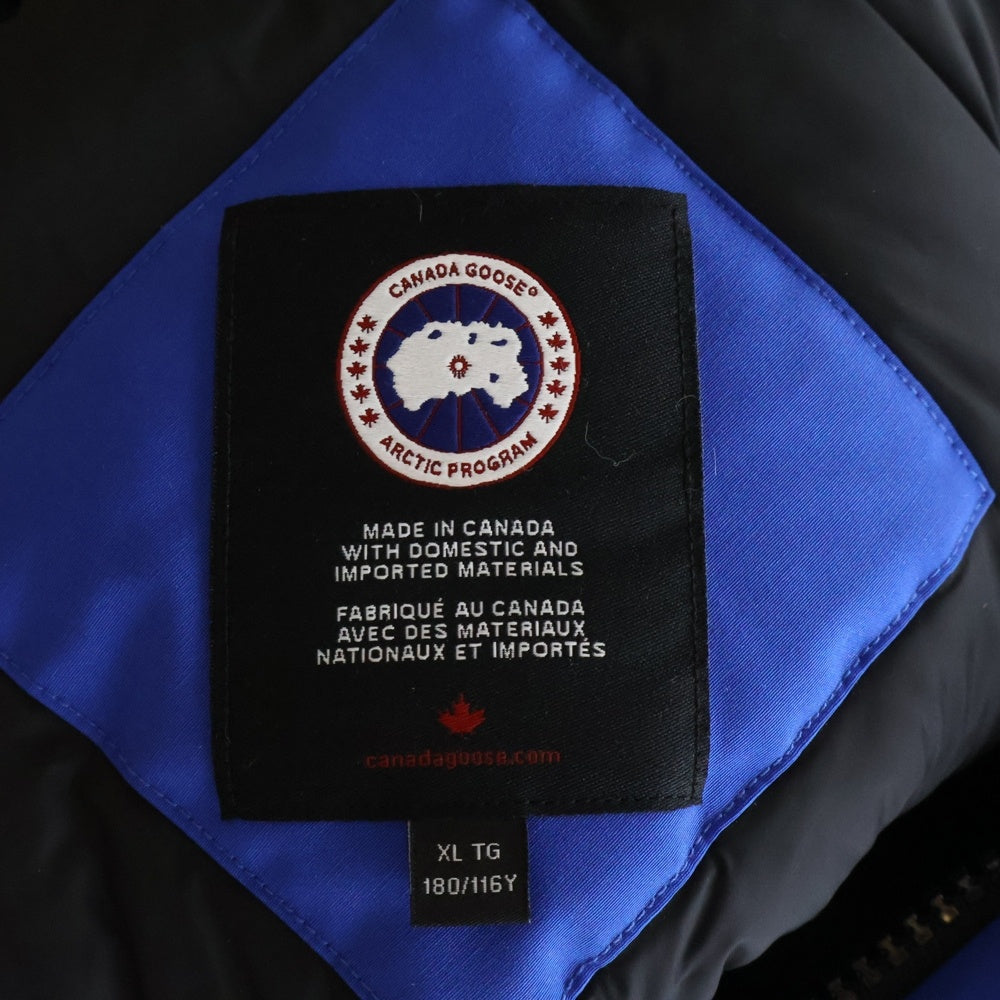 CANADA GOOSE(カナダグース) CHILLIWACK BOMBER PBI チリワックボンバー ナイロン ファーフーデッド ダウンジャケット ブルー 7999MPB