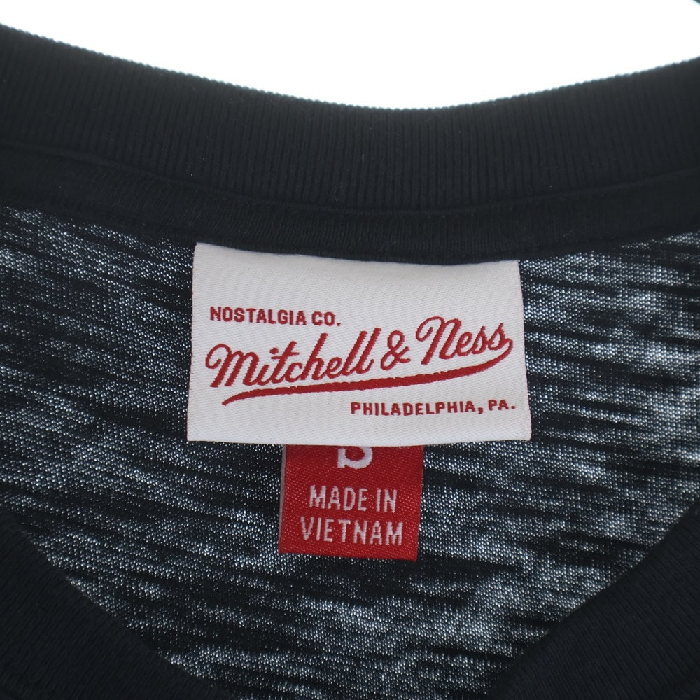 Mitchell&Ness(ミッチェル アンド ネス) NBA ALL STAR GAME SPACE T-SHIRT フロント プリント オールスター ゲーム スペース 半袖Tシャツ カットソー ブラック