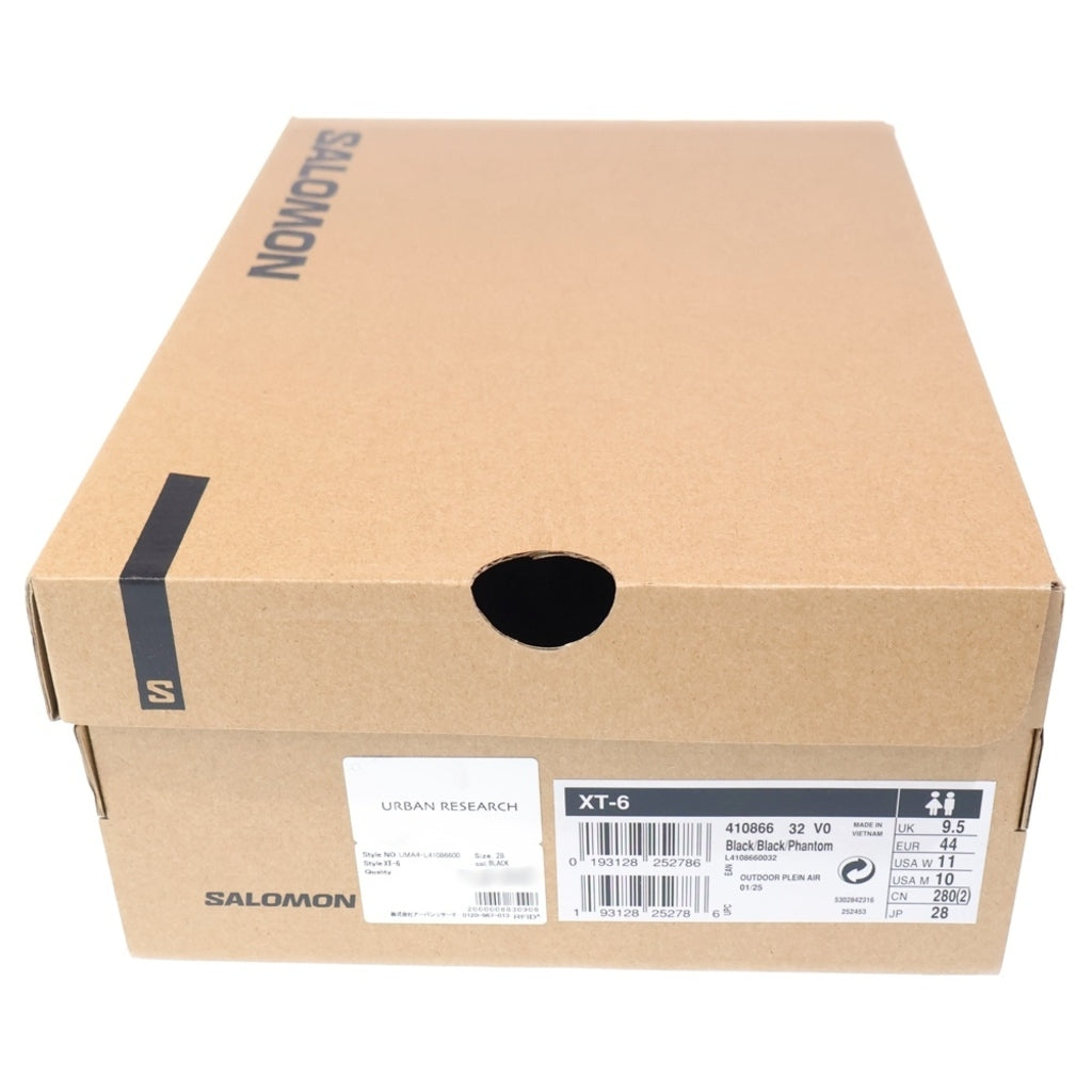 SALOMON(サロモン) XT-6 ADV ローカットスニーカー ブラック US10/28cm 410866