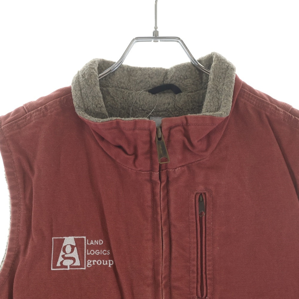 CARHARTT(カーハート) 00S Duck Vest ダック地 裏ボア ベスト ジャケット ヴィンテージ レッド WV001 VRS
