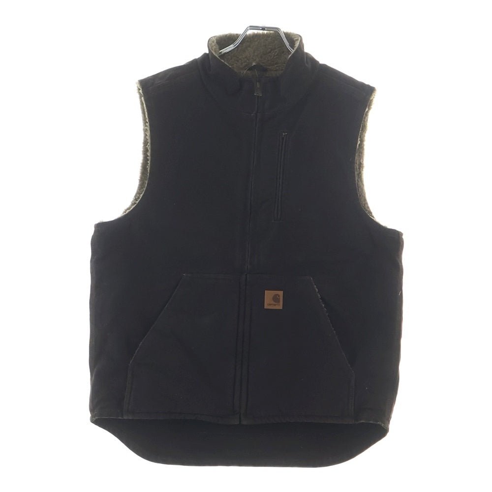 CARHARTT(カーハート) 10S Duck Vest ダック地 裏ボア ベスト ジャケット ブラウン ヴィンテージ V33 DKB