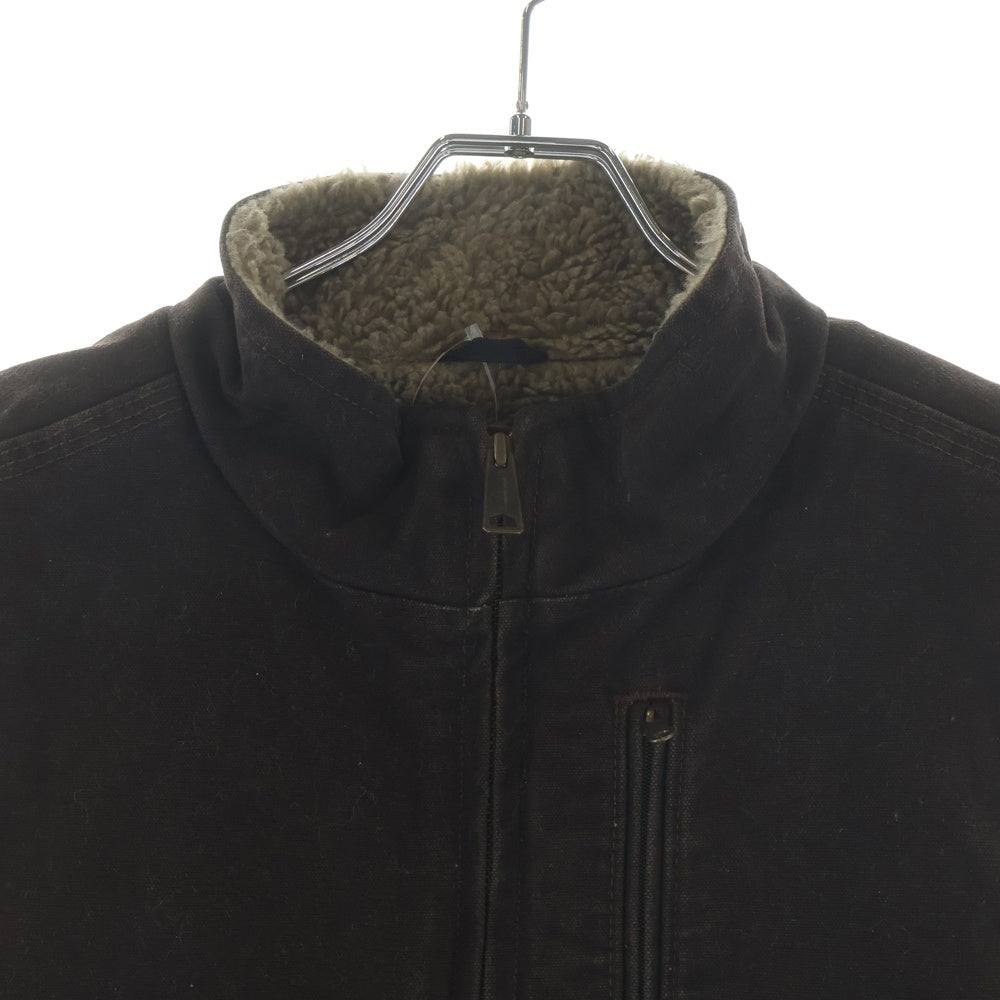 CARHARTT(カーハート) 10S Duck Vest ダック地 裏ボア ベスト ジャケット ブラウン ヴィンテージ V33 DKB