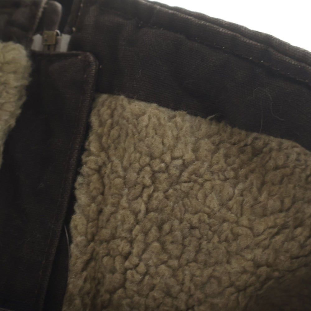 CARHARTT(カーハート) 10S Duck Vest ダック地 裏ボア ベスト ジャケット ブラウン ヴィンテージ V33 DKB