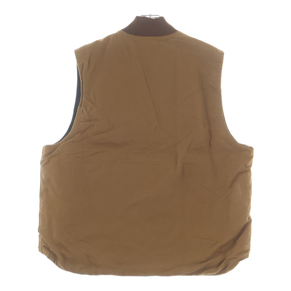 CARHARTT(カーハート) 10S Duck vest Arctic Quilt ダック地 キルティングベスト ジャケット ヴィンテージ ブラウン キャメル V01 BRN