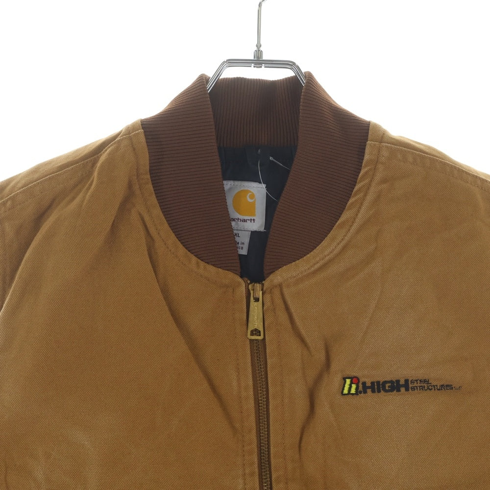 CARHARTT(カーハート) 10S Duck vest Arctic Quilt ダック地 キルティングベスト ジャケット ヴィンテージ ブラウン キャメル V01 BRN
