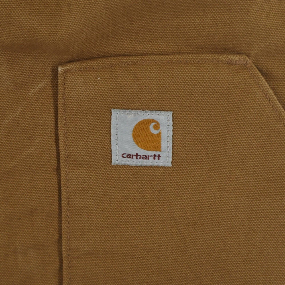 CARHARTT(カーハート) 10S Duck vest Arctic Quilt ダック地 キルティングベスト ジャケット ヴィンテージ ブラウン キャメル V01 BRN