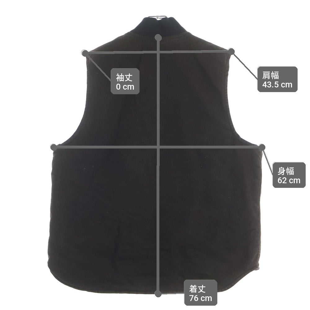 CARHARTT(カーハート) 10S Duck vest Arctic Quilt ダック地 キルティングベスト ジャケット ヴィンテージ ブラウン V02 DKB
