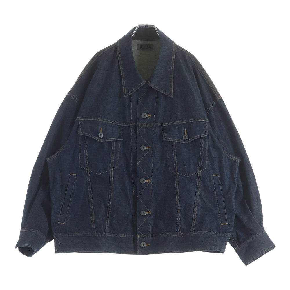 s'yte(サイト) 10OZ BIG DENIM JACKET テンオンス ビッグ デニムトラッカージャケット インディゴ UV-Y34-005