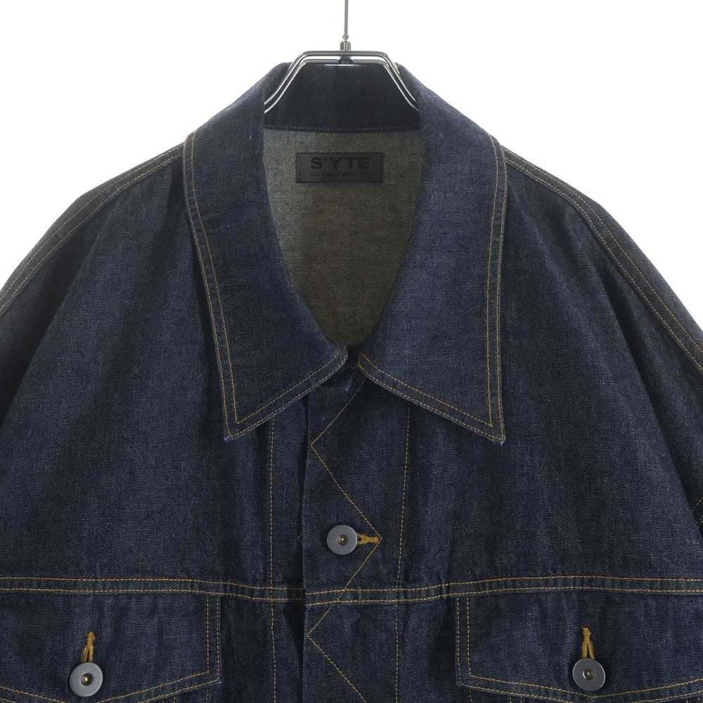 s'yte(サイト) 10OZ BIG DENIM JACKET テンオンス ビッグ デニムトラッカージャケット インディゴ UV-Y34-005