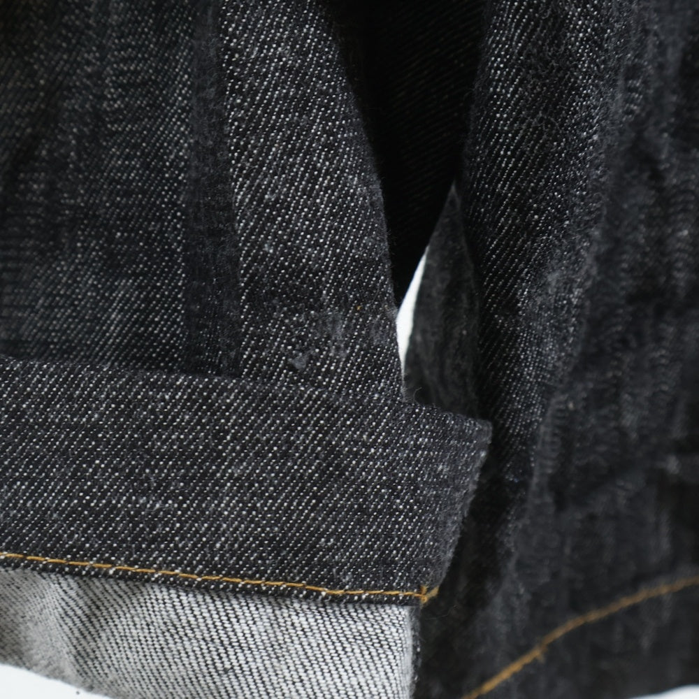 Y's(ワイズ) 8OZ DENIM OVERALLS WITH STRAP エイトオンス ストラップ デニムオーバーオール レディース ブラック YT-D07-028