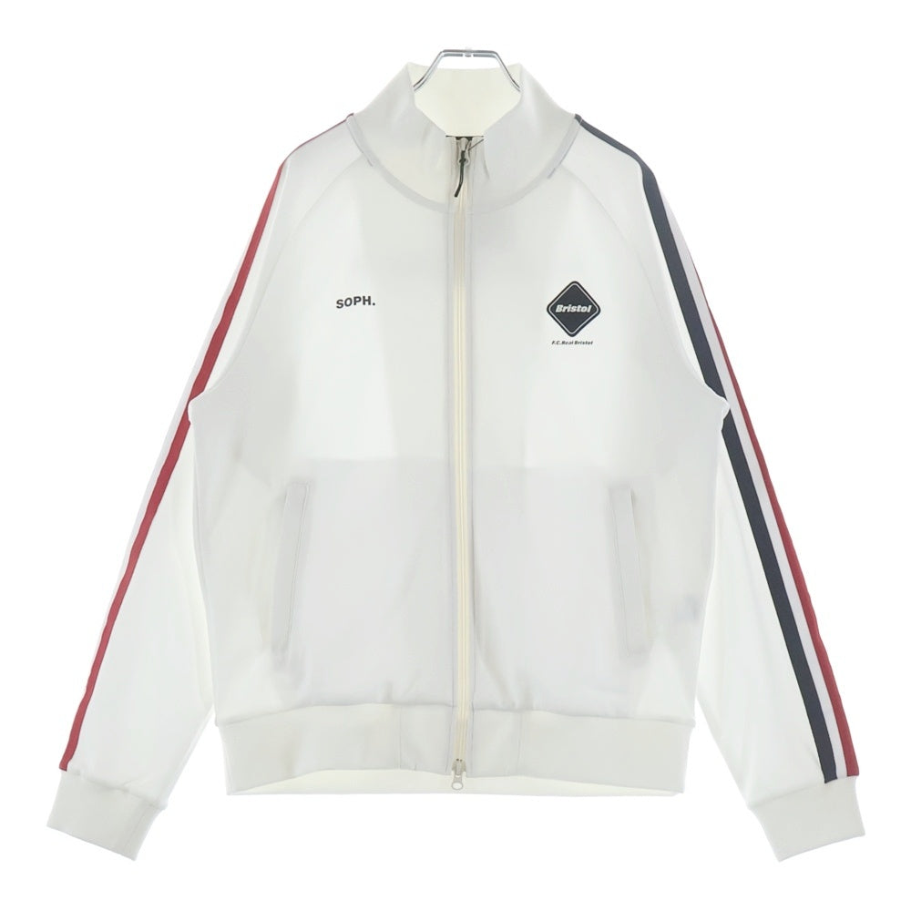 F.C.R.B./F.C.Real Bristol/FCRB(エフシーアールビー/エフシーレアルブリストル) TRAINING TRACK JACKET トレーニング トラック ポリエステル ジップアップ ジャケット ホワイト FCRB-260061