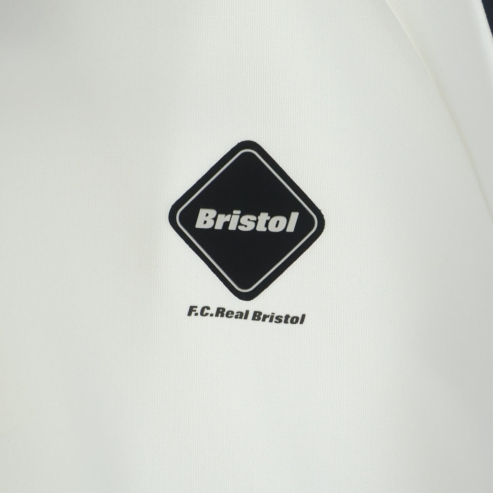 F.C.R.B./F.C.Real Bristol/FCRB(エフシーアールビー/エフシーレアルブリストル) TRAINING TRACK JACKET トレーニング トラック ポリエステル ジップアップ ジャケット ホワイト FCRB-260061